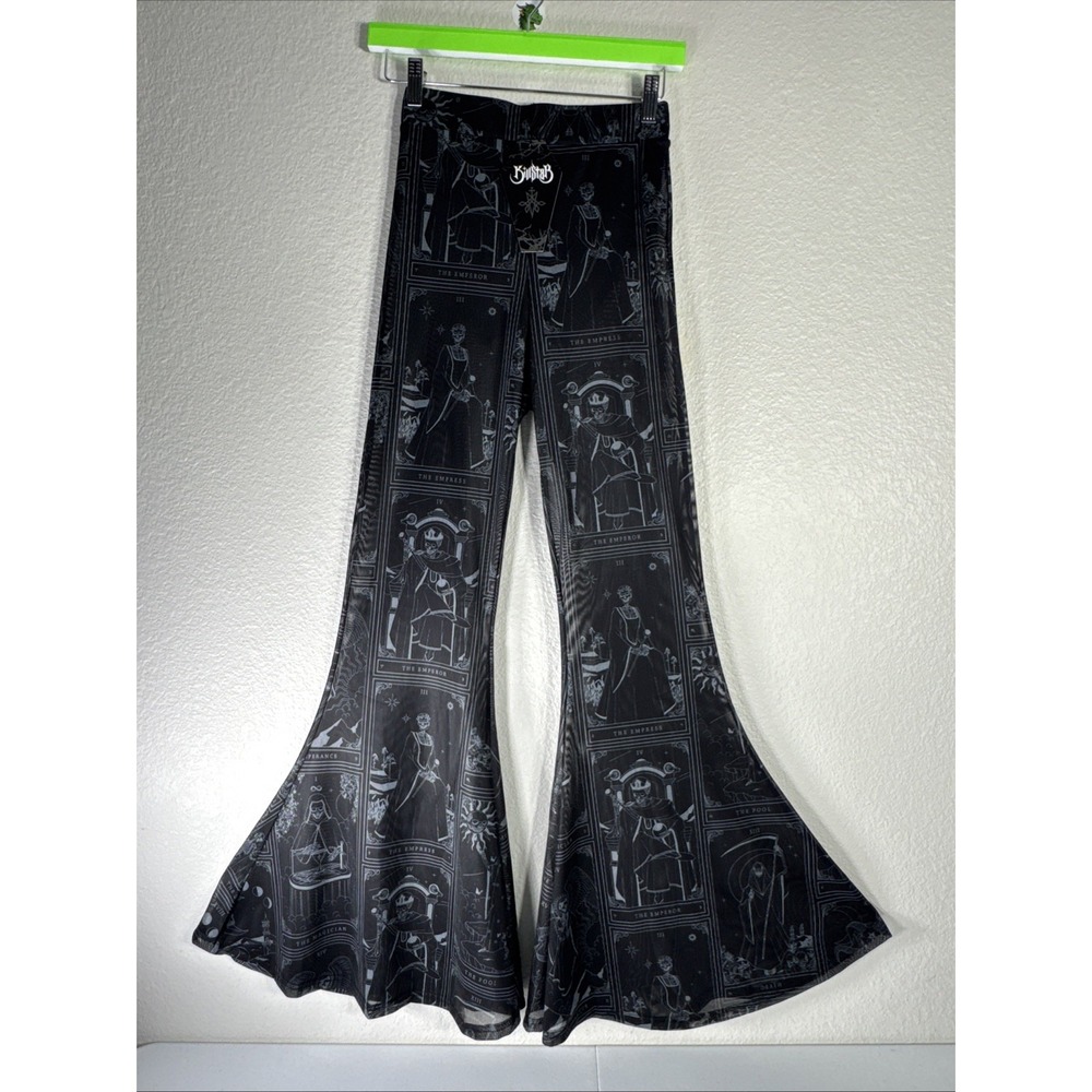 NWT Killstar Elemental Mesh Flare Tarot Card Pants XS Whimsigoth Rave Goth Witch